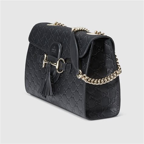 gucci emily chain bag price|gucci guccissima shoulder bag.